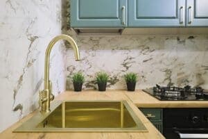 New kitchen sink plumbing