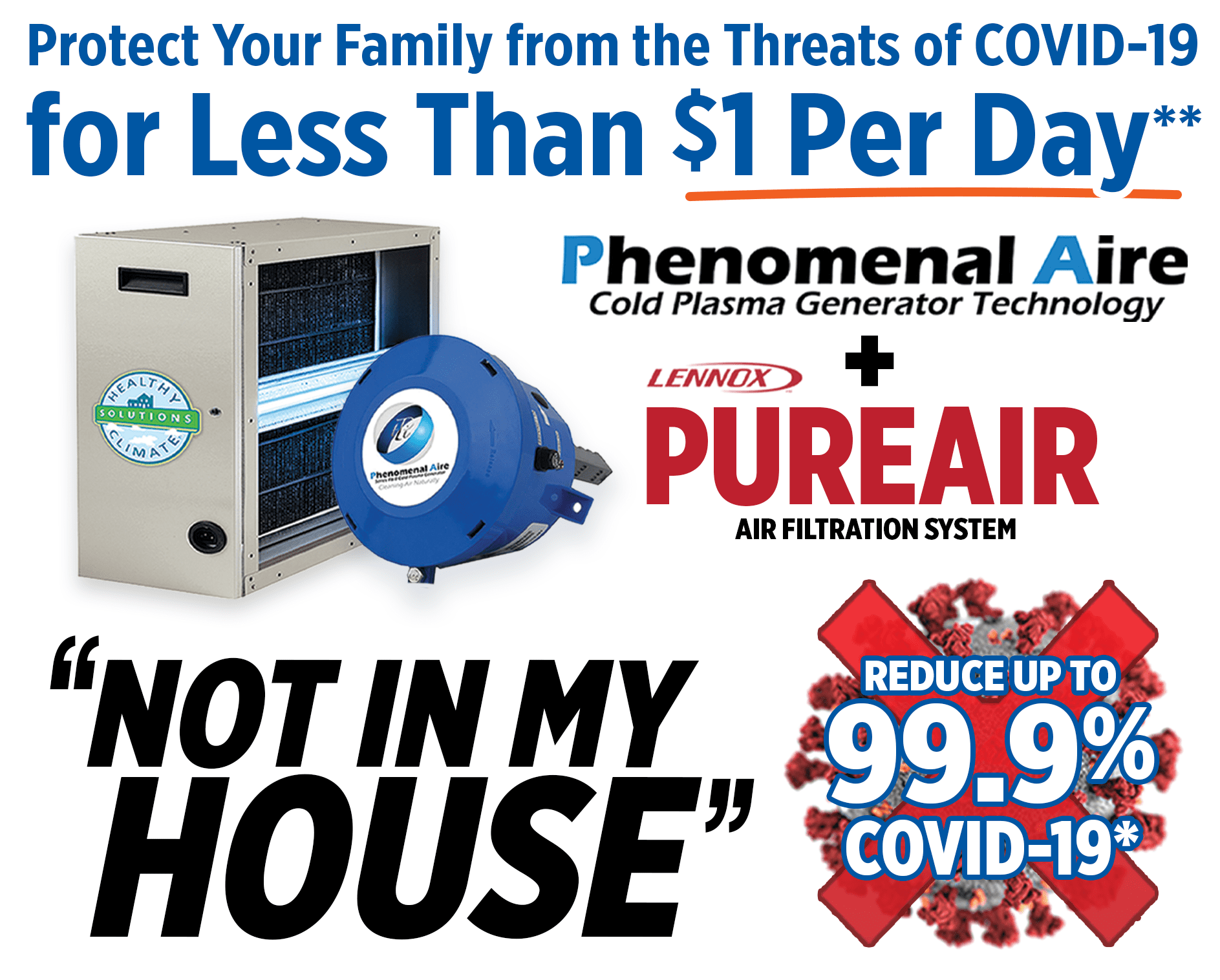 protect your indoor air quality from the threats of COVID-19 with pureair air filtration system and reduce up to 99.9% COVID-19