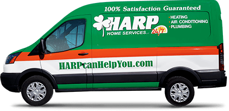 HARP Home Services van for heating, air conditioning, and plumbing service